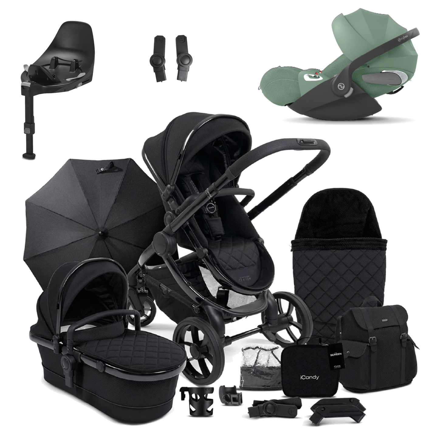 iCandy Peach 7 Pushchair Bundle with Cybex Cloud T and Base T