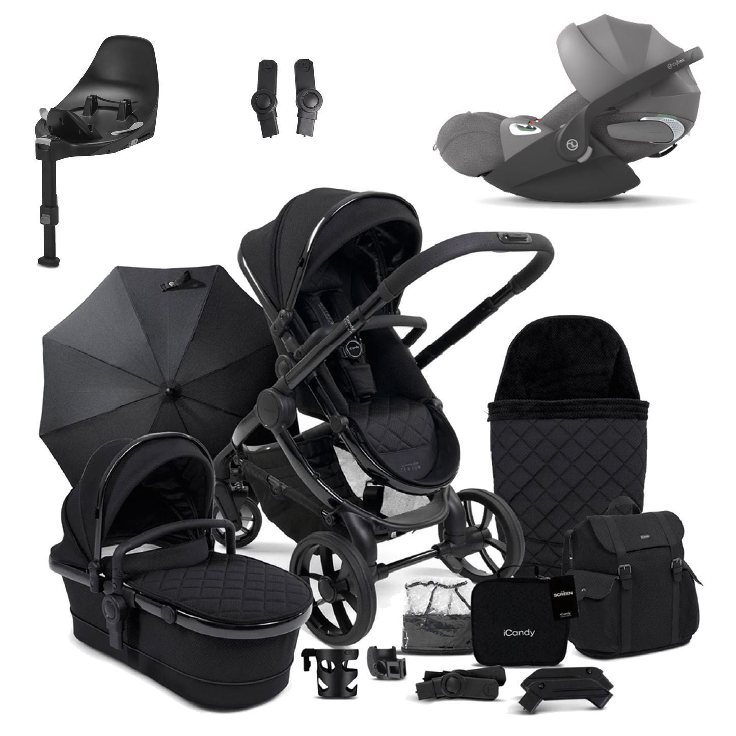 iCandy Peach 7 Pushchair Bundle with Cybex Cloud T and Base T