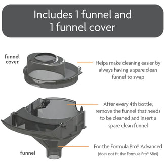 Baby Brezza Formula Pro Advanced Funnel and Cover Set