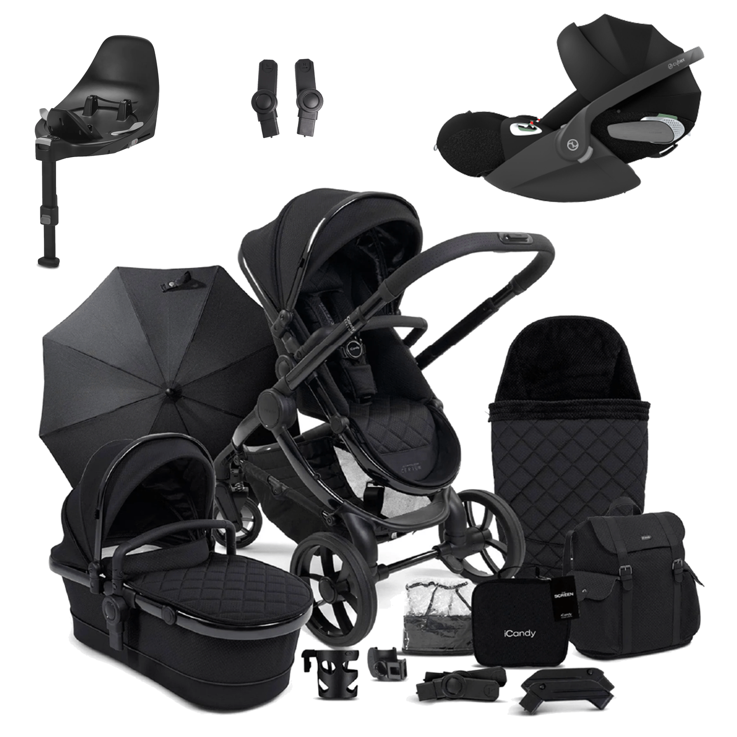 iCandy Peach 7 Pushchair Bundle with Cybex Cloud T and Base T