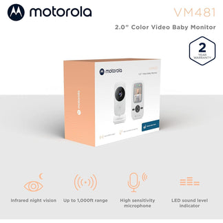 Motorola 2-Inch Video Baby Monitor VM481