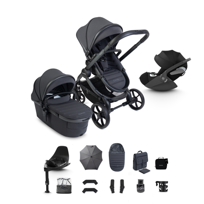 iCandy Peach 8 Complete Travel System Bundle with Cybex Cloud T Infant Car Seat & Isofix Base