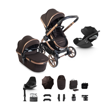 iCandy Peach 8 Complete Travel System Bundle with Cybex Cloud T Infant Car Seat & Isofix Base