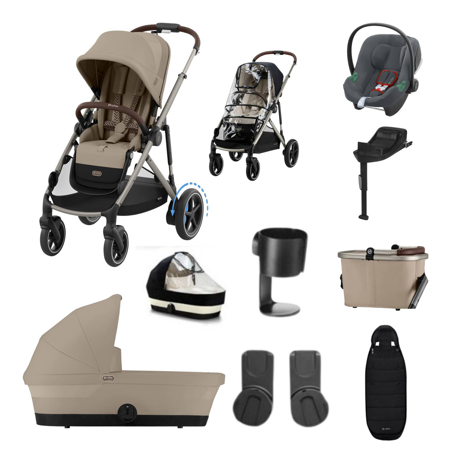 Cybex e-Gazelle S Bundle with Cybex Aton B2 & Base