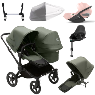 Bugaboo Donkey 5 Duo (Double) with Cybex Cloud T and Base T