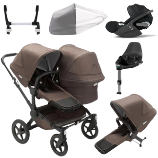 Bugaboo Donkey 5 Duo (Double) with Cybex Cloud T and Base T