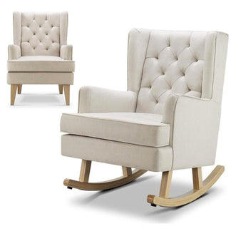 BabyLo Nested Soothe Easy Chair & Rocker- Natural/Beech
