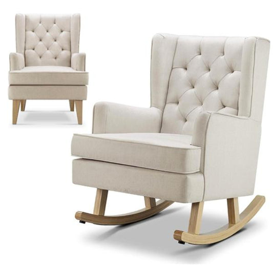 BabyLo Nested Soothe Easy Chair & Rocker- Natural/Beech
