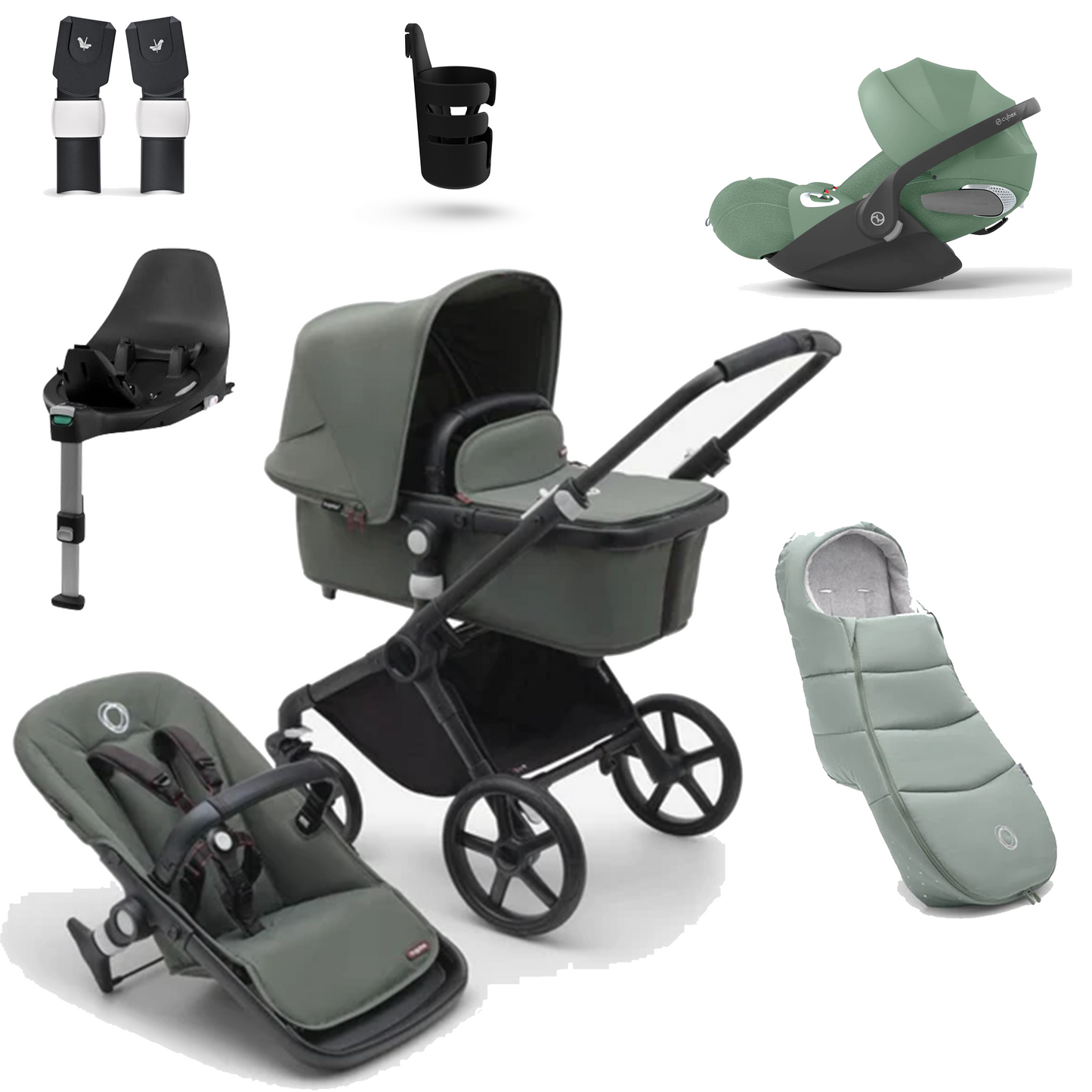 Bugaboo Fox Cub Essential Bundle with Cybex Cloud T and Base T