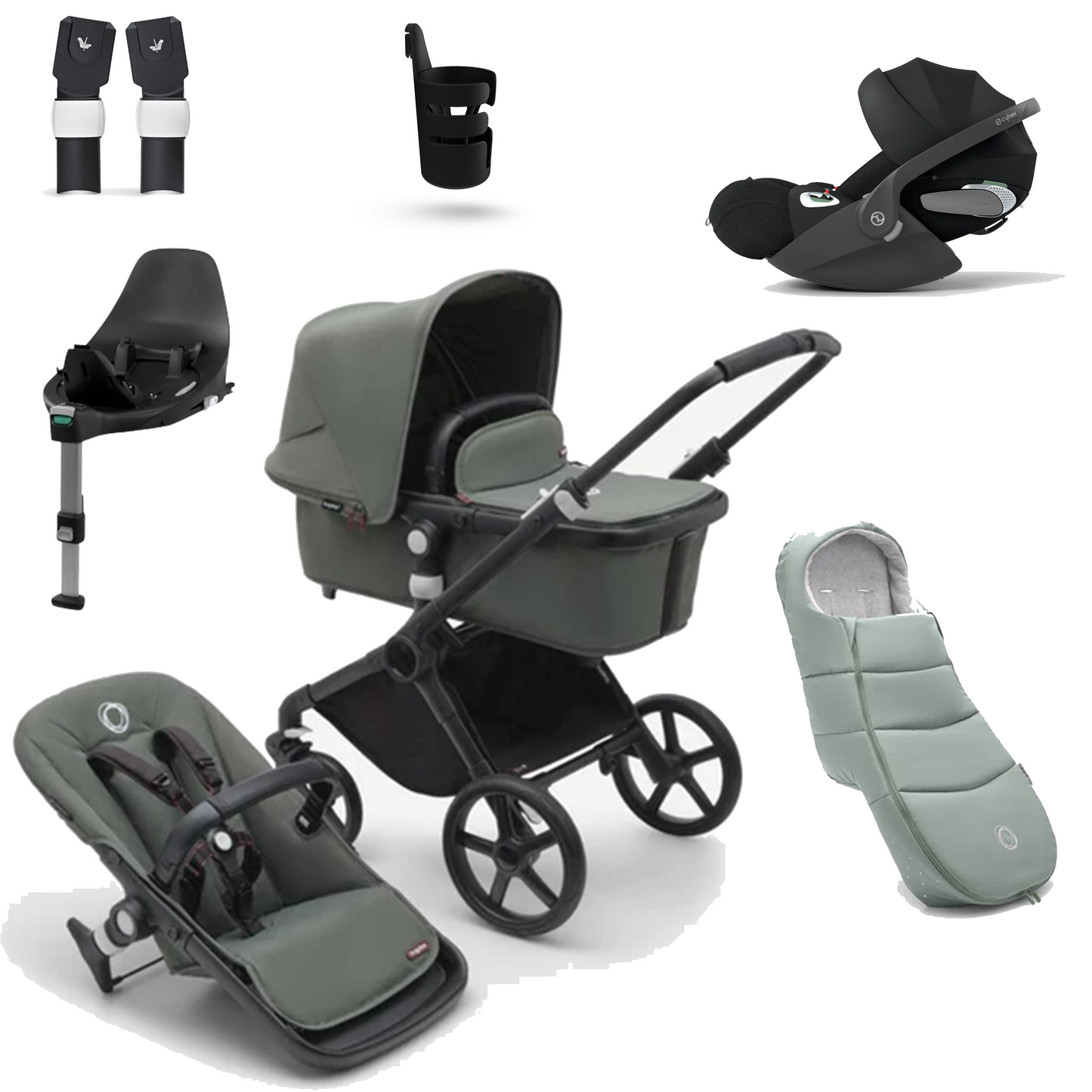 Bugaboo Fox Cub Essential Bundle with Cybex Cloud T and Base T