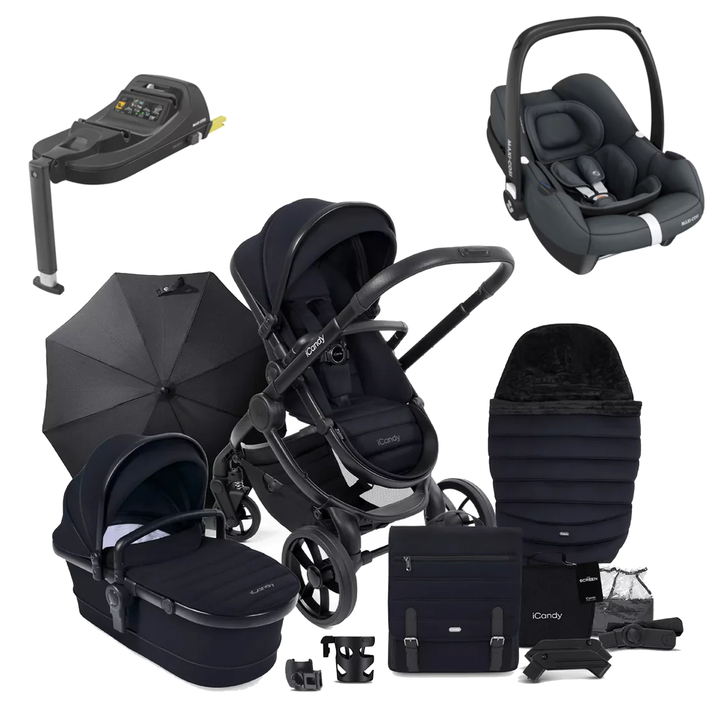 iCandy Peach 7 Complete Bundle with Maxicosi Cabriofix and Base