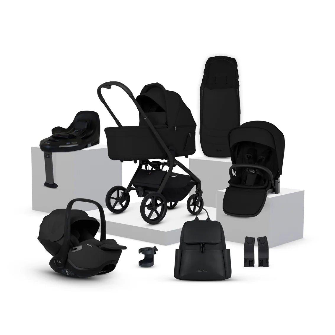 Silver Cross Breez Buggy with Silver Cross Glide 360 Car Seat and Base