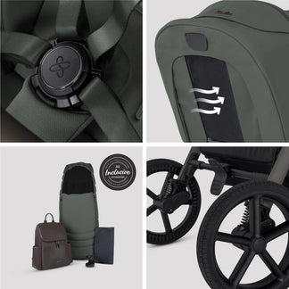 Silver Cross Breez Buggy with Silver Cross Glide 360 Car Seat and Base
