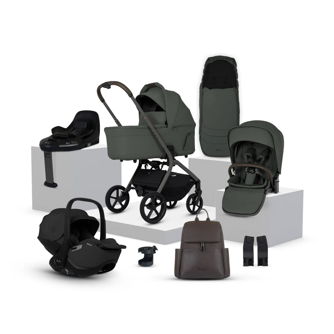 Silver Cross Breez Buggy with Silver Cross Glide 360 Car Seat and Base