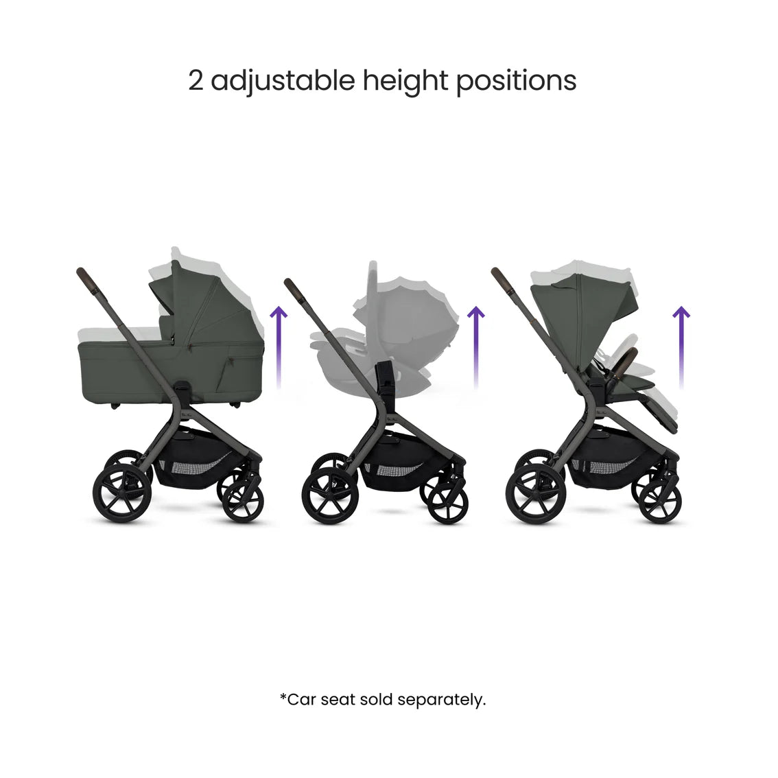 Silver Cross Breez Buggy with Silver Cross Glide 360 Car Seat and Base