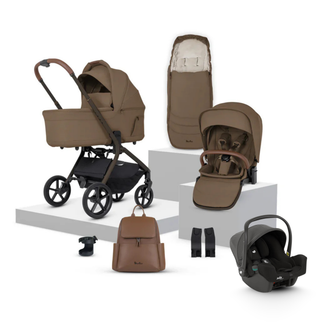 Silver Cross Breez Travel System Bundle with Joie iSnug Infant Car Seat