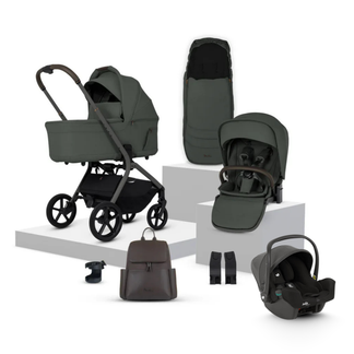 Silver Cross Breez Travel System Bundle with Joie iSnug Infant Car Seat