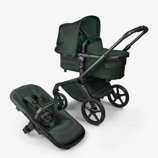 Bugaboo Fox 5 Noir Limited Edition Midnight Green Complete Pushchair Bundle