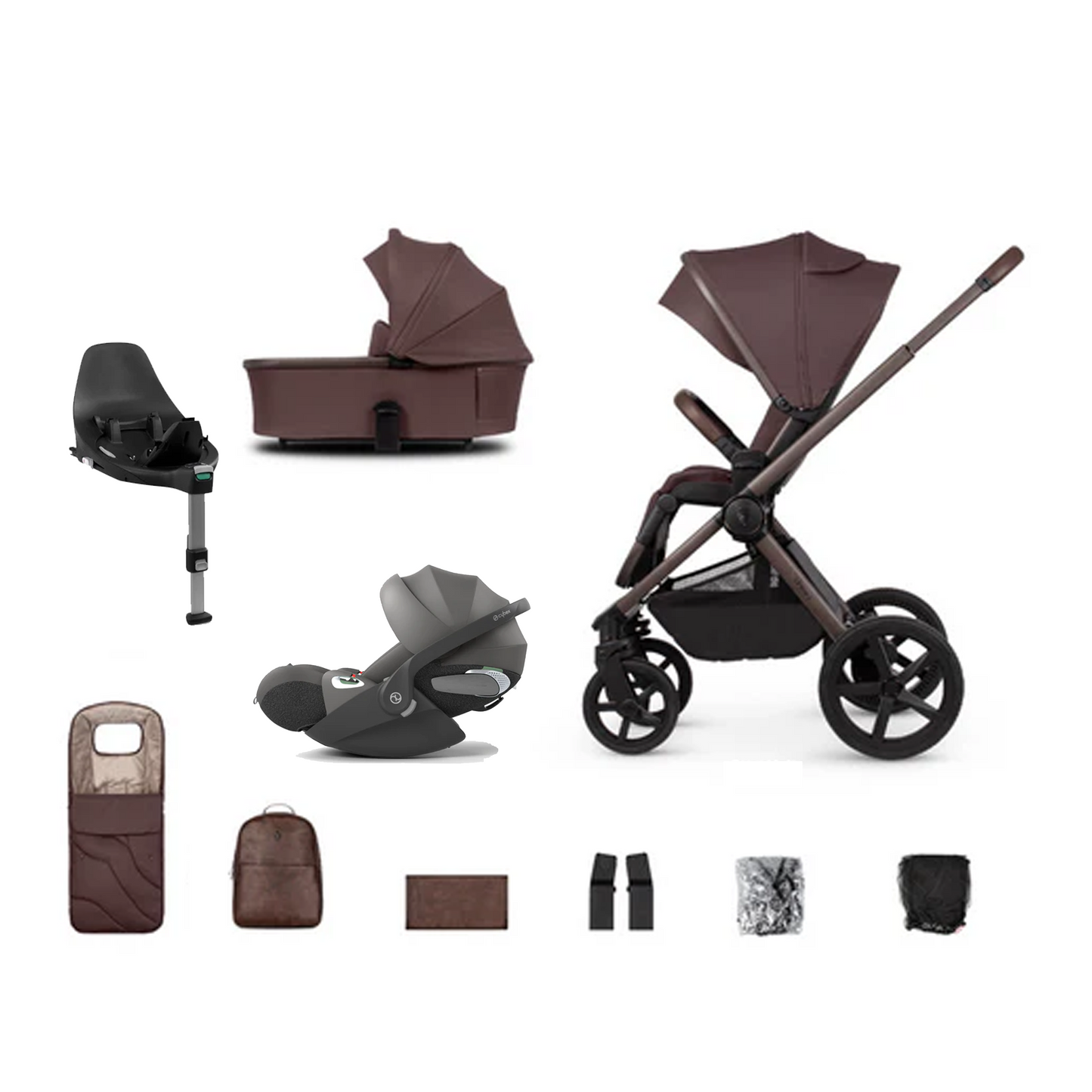 Venicci Upline 2 - 3 in 1 with Cybex Cloud T & Base T