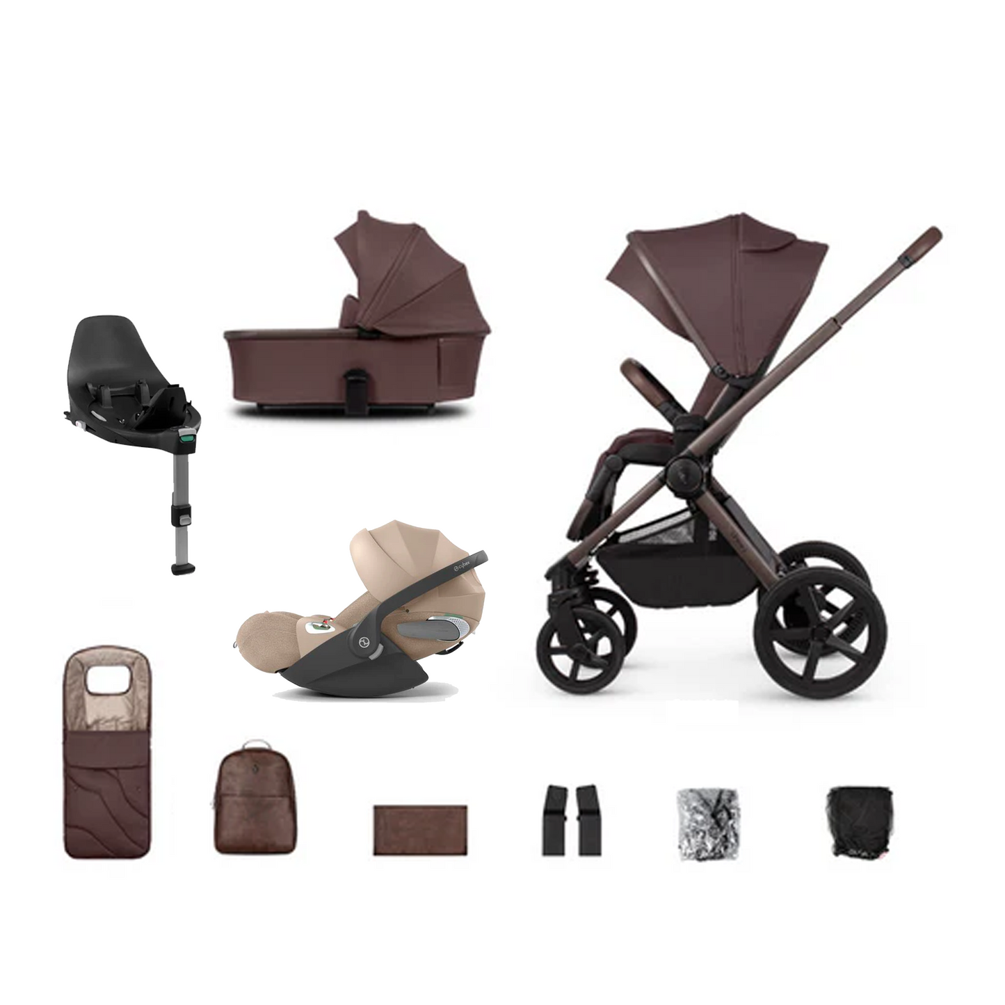 Venicci Upline 2 - 3 in 1 with Cybex Cloud T & Base T