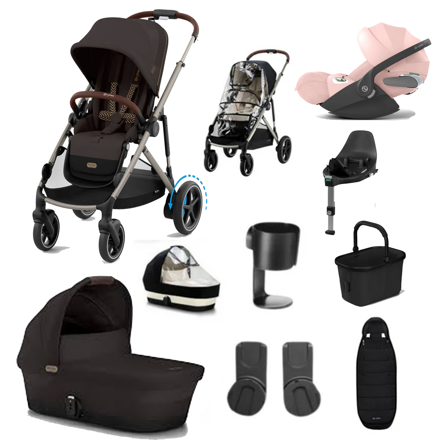 Cybex e-Gazelle S with Cloud T & Base T Bundle