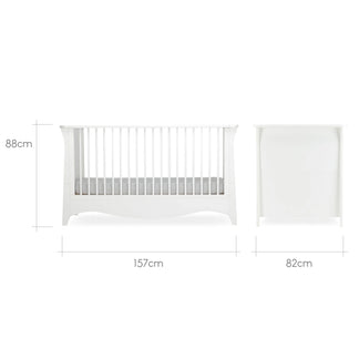 CuddleCo Clara 2 Piece Set with Cot Bed and Drawer Dresser