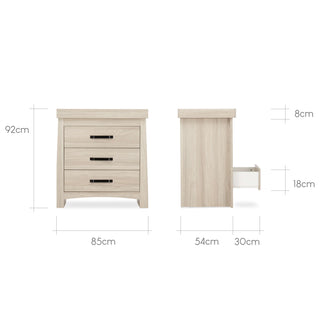 CuddleCo Isla 2 Piece Set with Cot Bed and Drawer Dresser