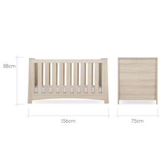 CuddleCo Isla 2 Piece Set with Cot Bed and Drawer Dresser