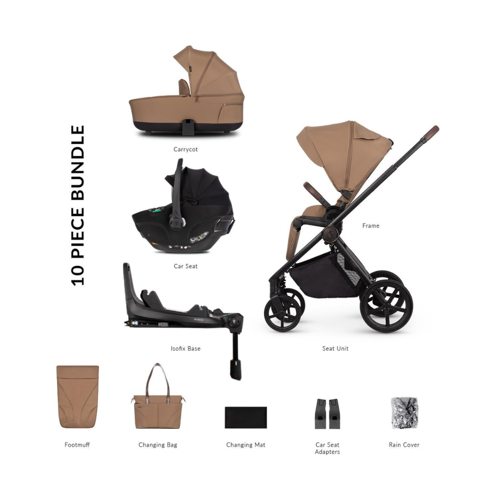 Venicci Claro in Travel System with Venicci Tiago 360 Car Seat