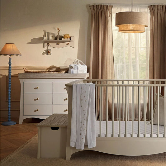 CuddleCo Clara Luxe 2 Piece set with Cotbed and Dresser