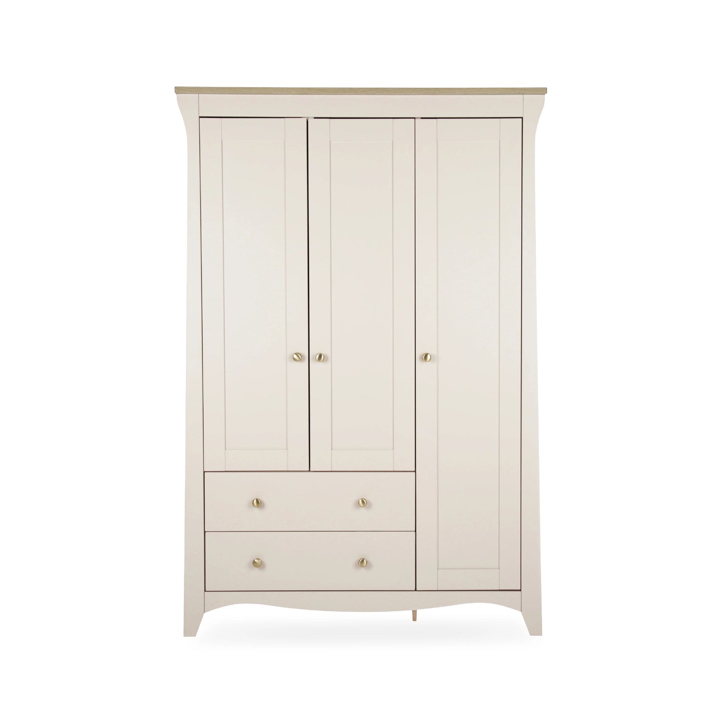CuddleCo Clara 3 Door Triple Wardrobe