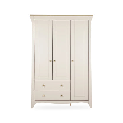 CuddleCo Clara 3 Door Triple Wardrobe
