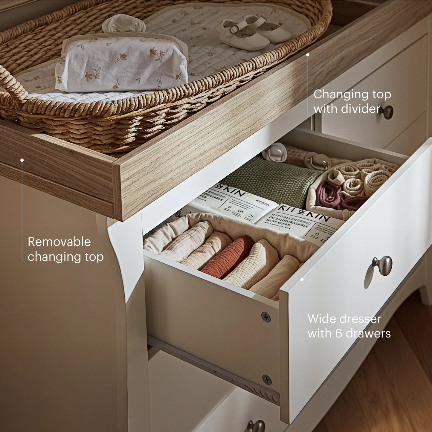 CuddleCo Clara 6 Drawer Dresser