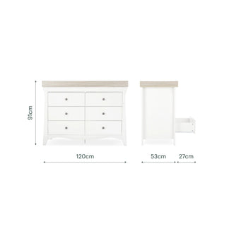 CuddleCo Clara 6 Drawer Dresser