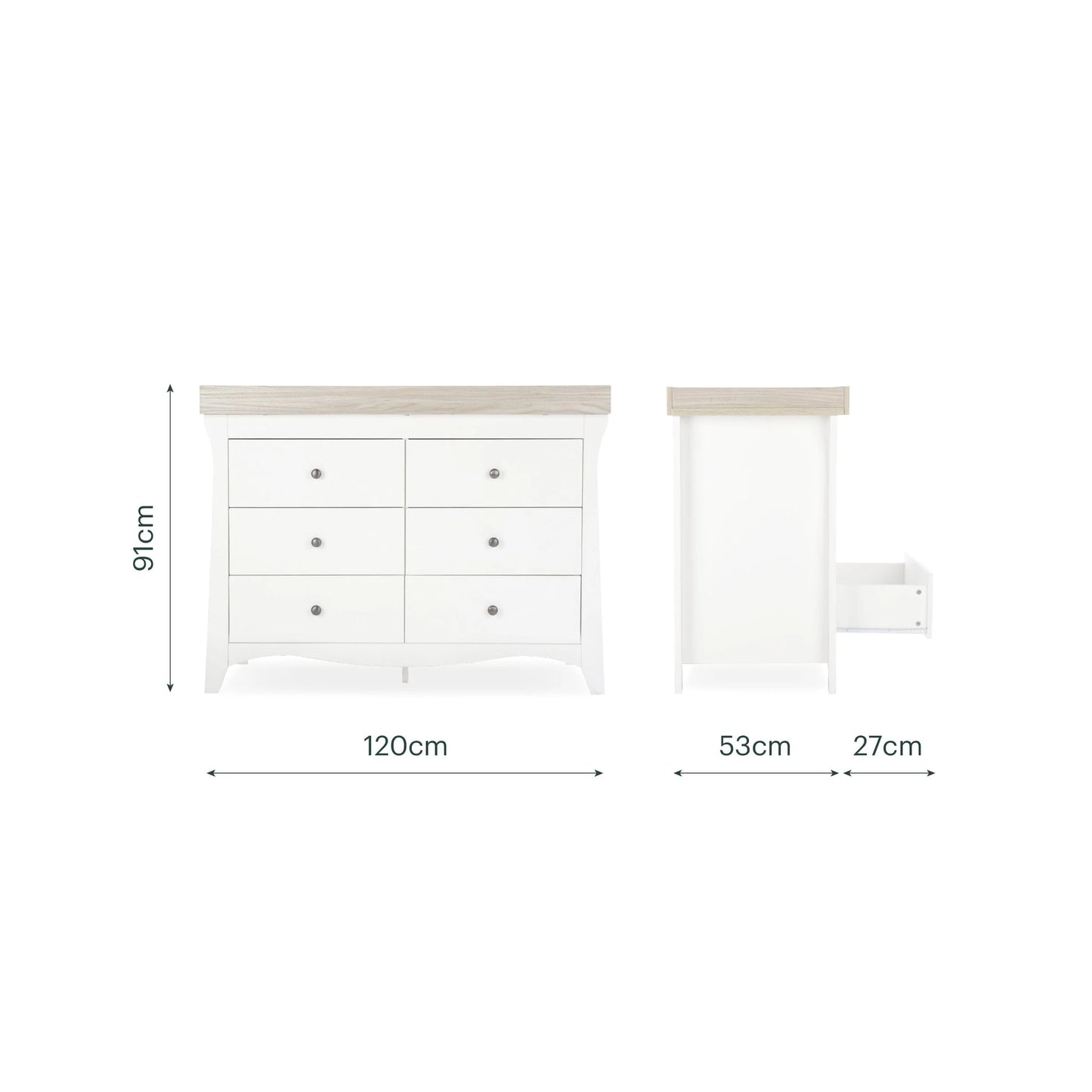 CuddleCo Clara 6 Drawer Dresser