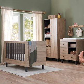 Tutti Bambini Como 3 Piece Range with Cot Bed, Dresser Changer and Wardrobe