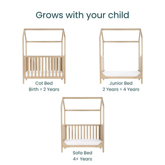 Tutti Bambini Casa 3 in 1 Cot Bed 120 x 60cm