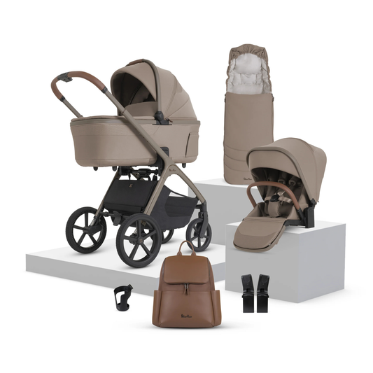 Silver Cross Cove 2 Buggy Bundle with Folding Carrycot & Accessories