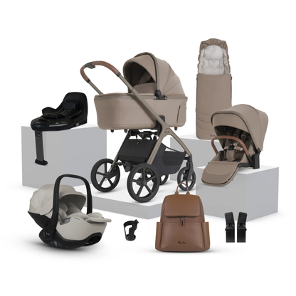 Silver Cross Cove 2 Ultimate Travel System with Glide Plus 360 Infant Car Seat
