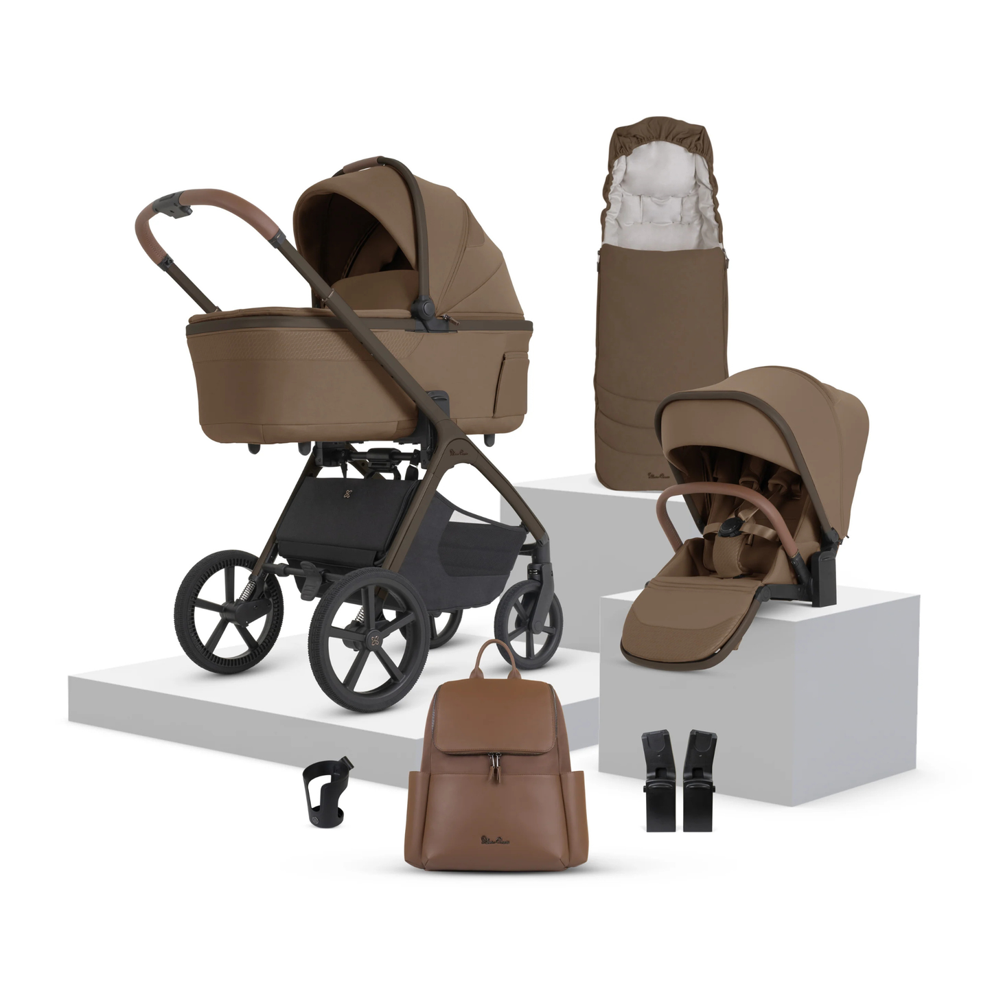 Silver Cross Cove 2 Buggy Bundle with Folding Carrycot & Accessories
