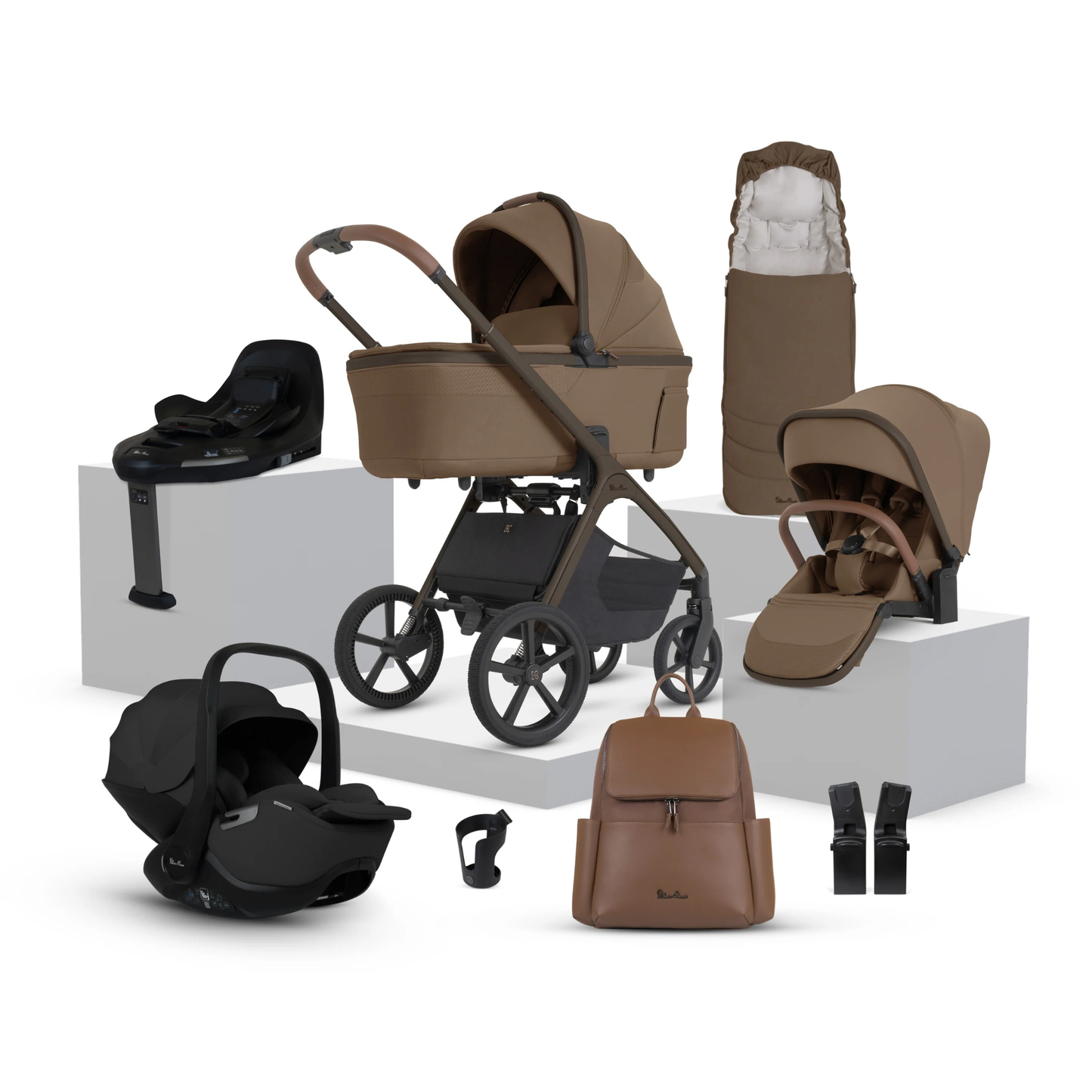 Silver Cross Cove 2 Ultimate Travel System with Glide Plus 360 Infant Car Seat