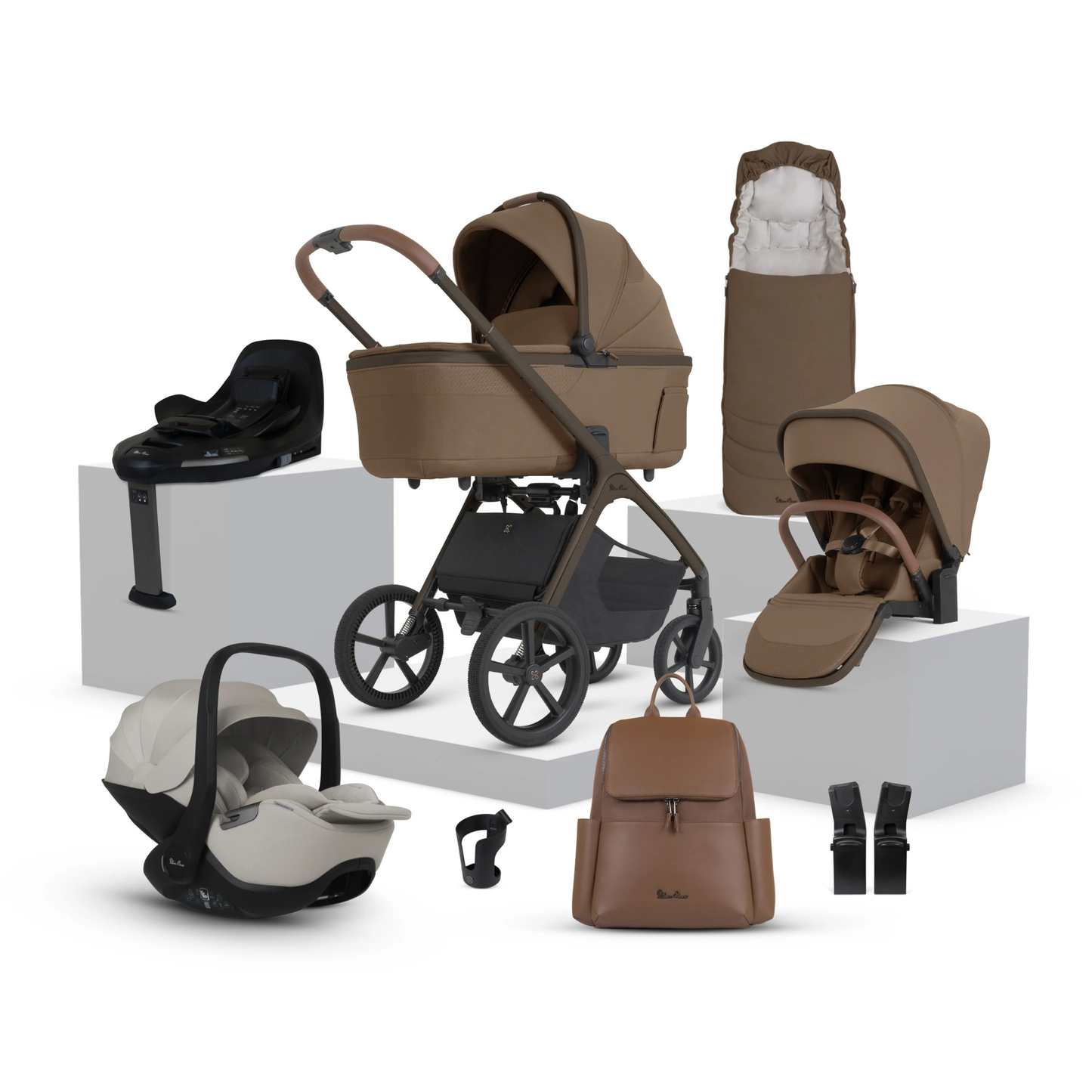 Silver Cross Cove 2 Ultimate Travel System with Glide Plus 360 Infant Car Seat