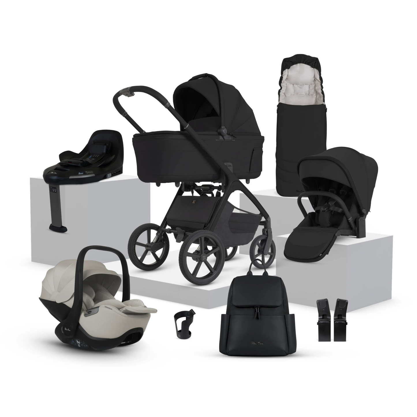 Silver Cross Cove 2 Ultimate Travel System with Glide Plus 360 Infant Car Seat
