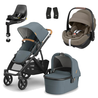 UPPAbaby Vista V3 Buggy with Maxi Cosi Pebble 360 Pro2 and Familyfix Pro Isofix Base