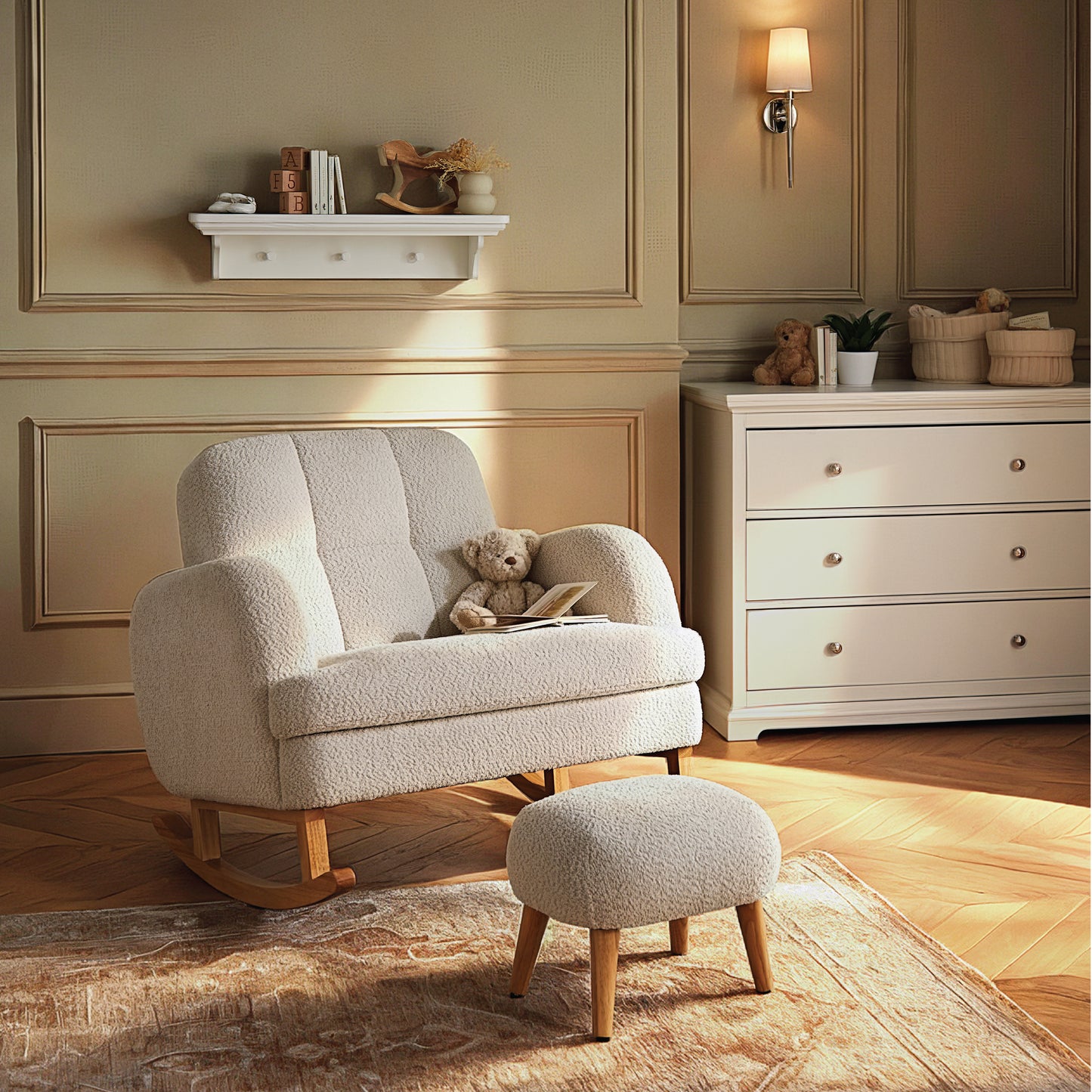 CuddleCo Etta Cuddle Chair and Foot Stool