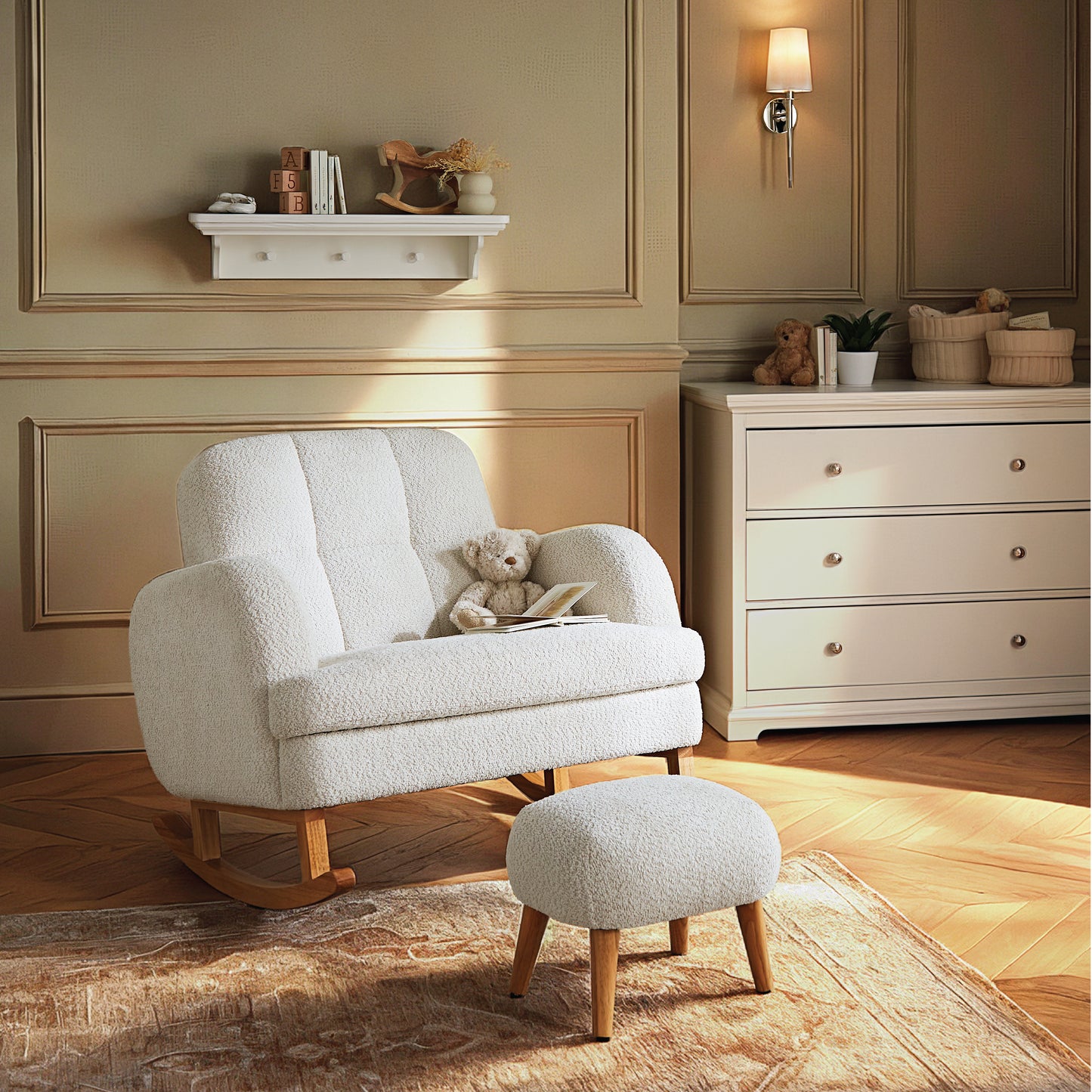 CuddleCo Etta Cuddle Chair and Foot Stool