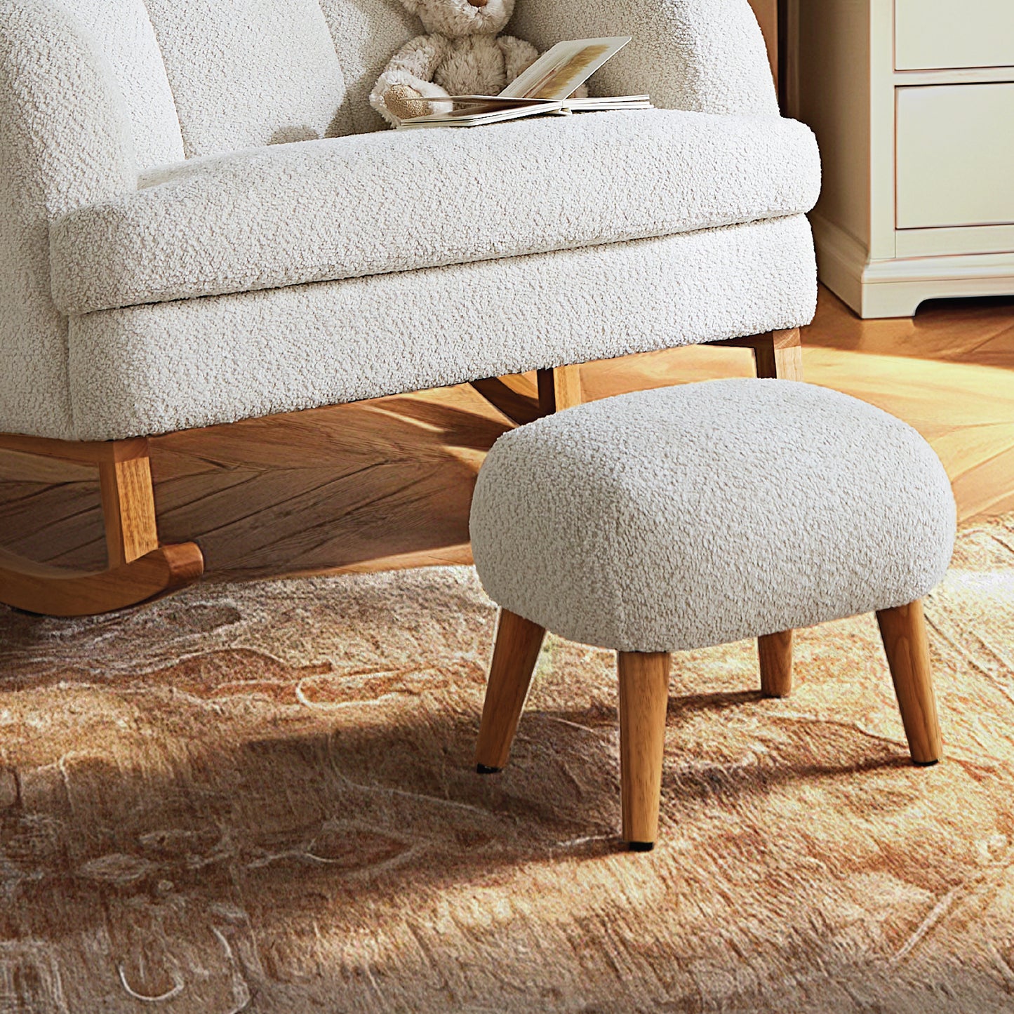 CuddleCo Etta Cuddle Chair and Foot Stool