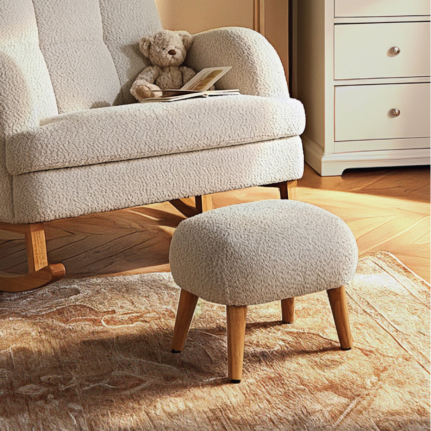 CuddleCo Etta Cuddle Chair and Foot Stool