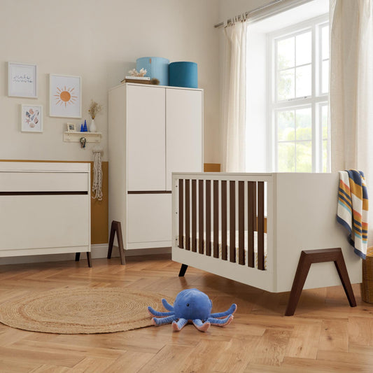 Tutti Bambini Fuori 3 Piece with Cot Bed, Dresser Changer and Wardrobe
