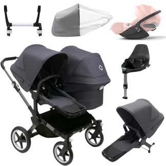 Bugaboo Donkey 5 Duo (Double) with Cybex Cloud T and Base T
